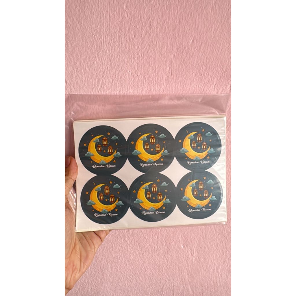 Jual 10 LEMBAR STICKER LABEL EDISI Idul fitri. stiker toples kuker per ...