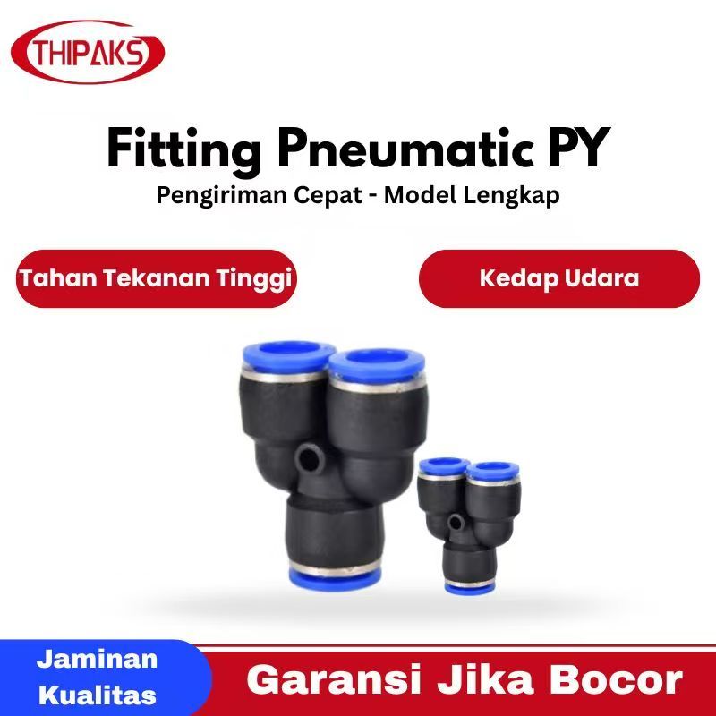 Jual PY4/PY6/PY8/PY10/PY12/PY14/PY16 Fitting Pneumatic Sambungan Selang ...