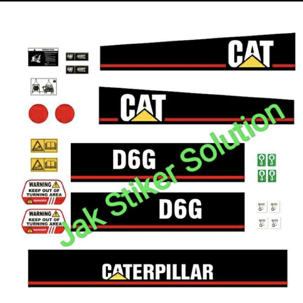 Jual Stiker Dozer Cat D6G Decal Sticker Caterpillar | Shopee Indonesia