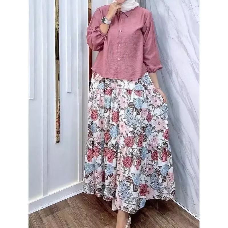 Jual Pakaian Muslim 2026 Lebaran Set Wanita Lebaran 2026 Set 2In1 ...