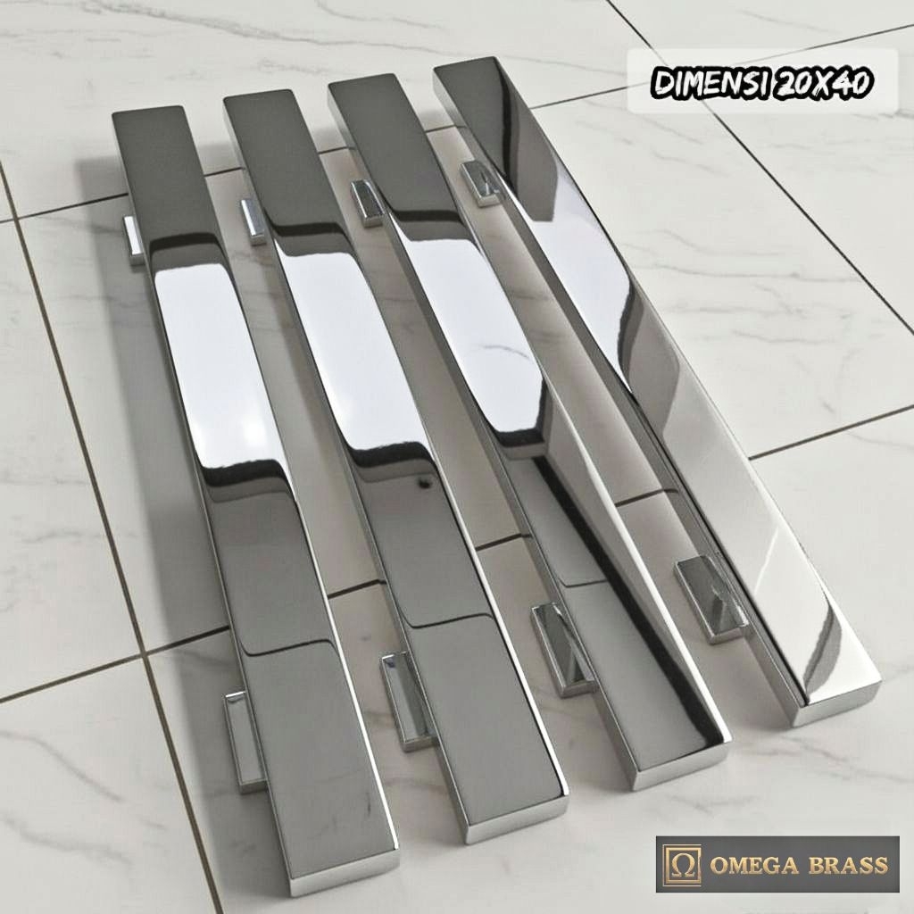 4pcs gagang pintu rumah 2 pintu panjang 60cm&80cm