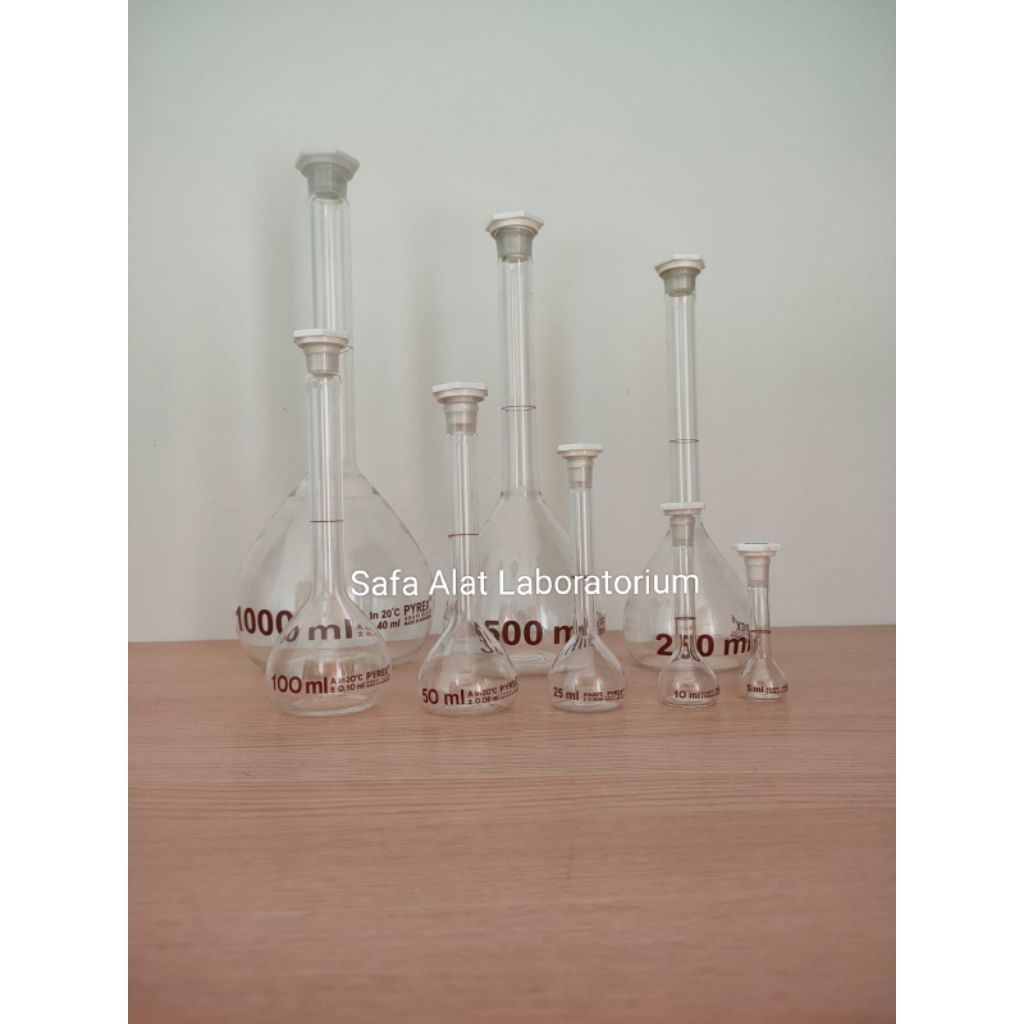 Jual Labu Ukur Kaca Pyrex Labu Takar Volumetric Flask Laboratorium ...