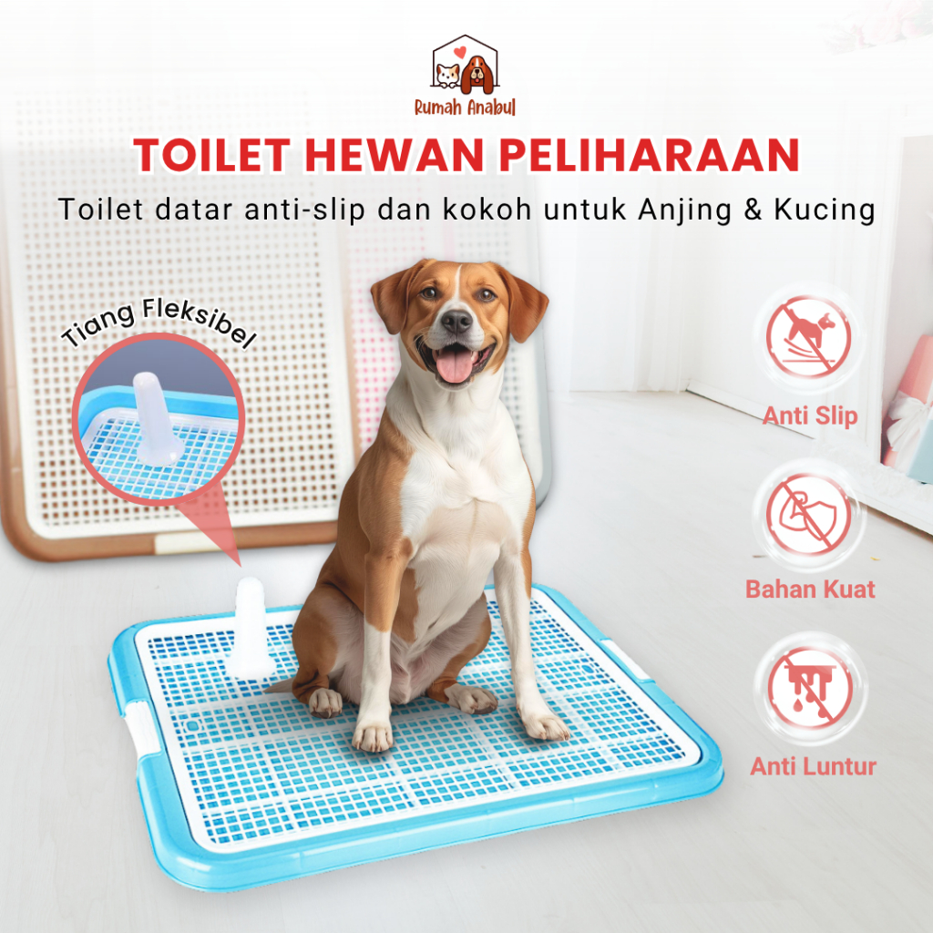 Jual Pet Toilet Anjing POTTY Pad Pee Poop Toilet Training Alas Pipis ...