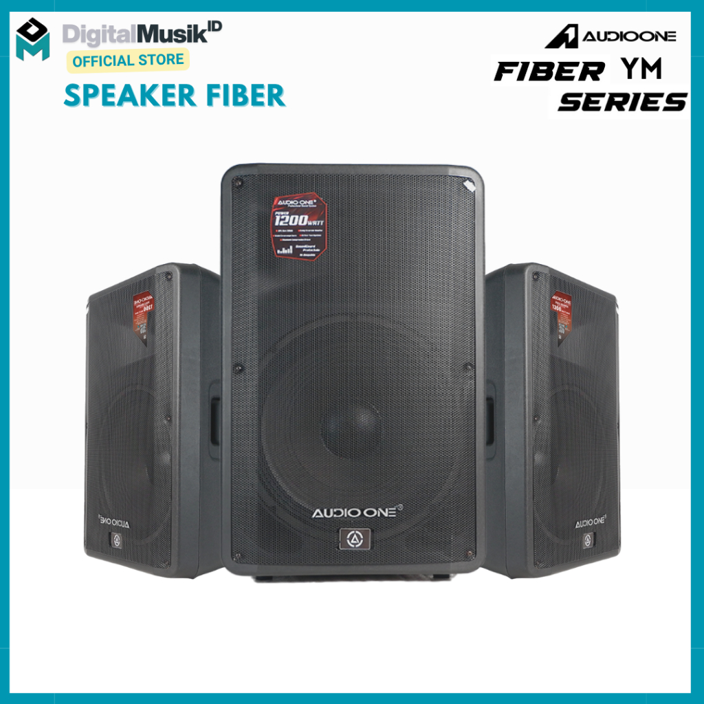 AUDIO ONE Speaker Aktif Super Bass Ukuran 15 Inch YM 115 Speaker 15 Inch  Monitor Bluetooth USB DM