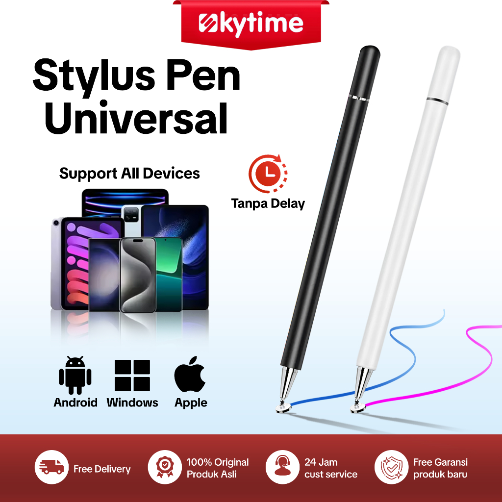 Jual Skytime SP08 Universal Stylus Pen Anti-Mistouch Stylus Non Slip ...