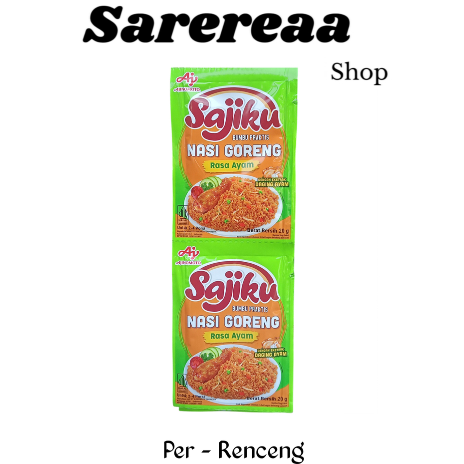 Jual Sajiku Nasi Goreng Rasa Ayam 20g – 1 Renceng (Isi 10 Sachet ...