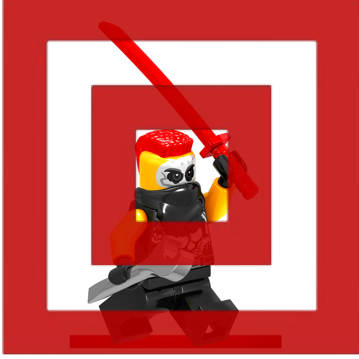 Jual Ninjago Chopper Maroon Mask Sons Garmadon Action Figure Mini ...