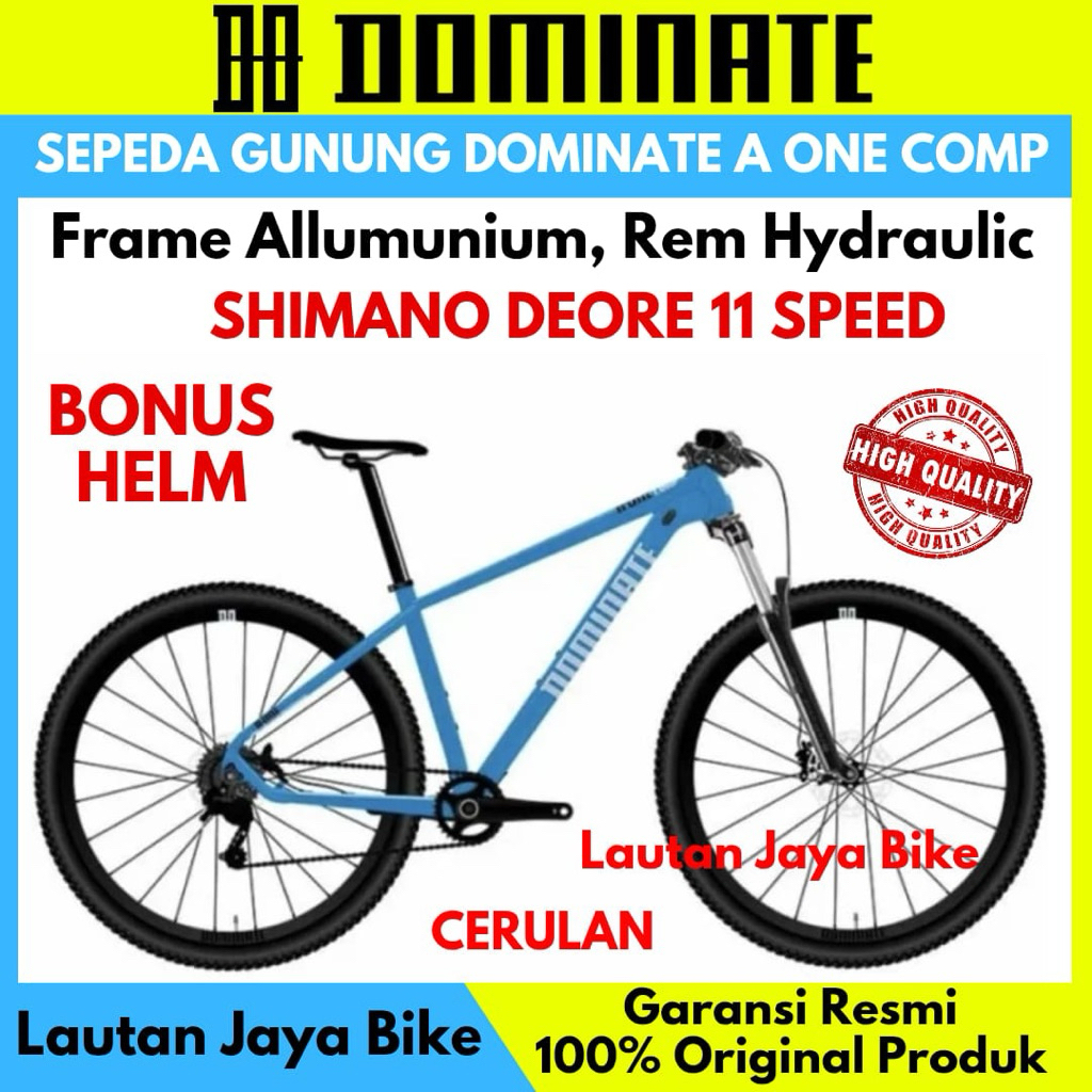 Jual Sepeda Gunung MTB 29 Dominate A-One Comp 11 Speed Deore