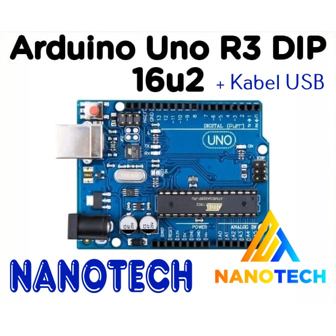 Jual Arduino UNO R3 ATmega328P 16MHz 5V 14 I/O Pins | Shopee Indonesia