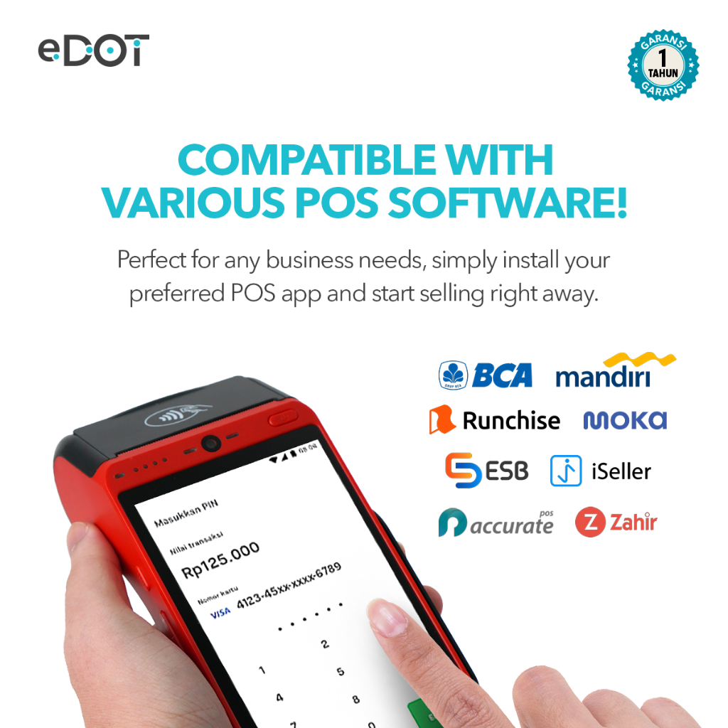 Jual Edot Portable POS E3 - Mini ATM dengan NFC, Bluetooth, WiFi ...
