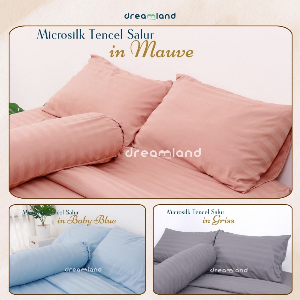Jual DREAMLAND | Sprei Set | Bedcover | Microsilk Collagen Fabric Salur ...