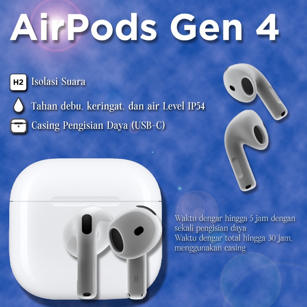 Jual AirPods GEN4 ANC - Cocok Buat Gaming atau Nonton Film | Shopee ...