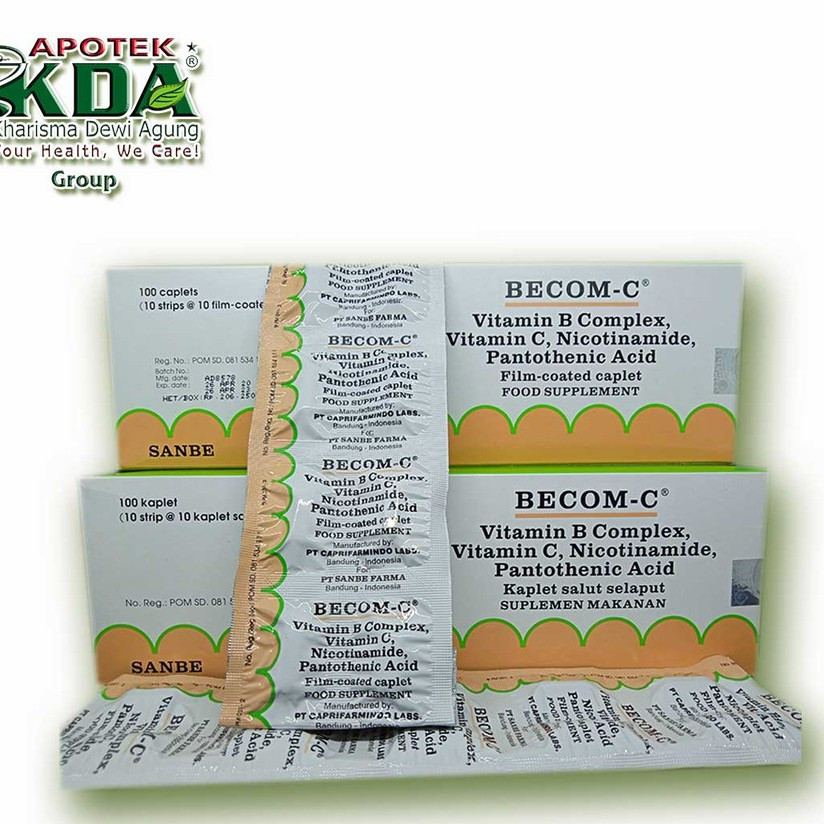 Jual BECOM-C | BECOM C 1 STRIP 10 KAPSUL | MULTIVITAMIN | VITAMIN C ...