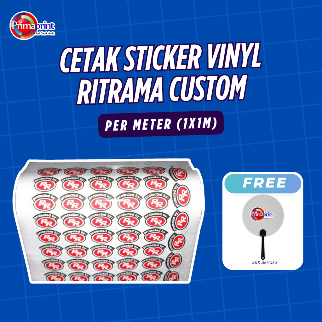 Jual Cetak Sticker Vinyl Ritrama Meteran Custom Desain | Print Stiker ...