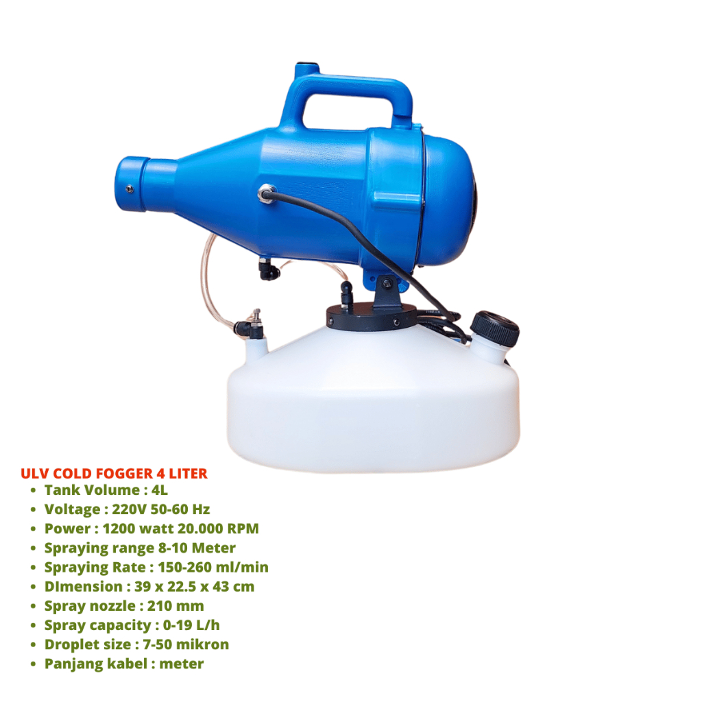 Jual ULV cold fogger / mesin fogging hama disinfektan / mesin fogging ...