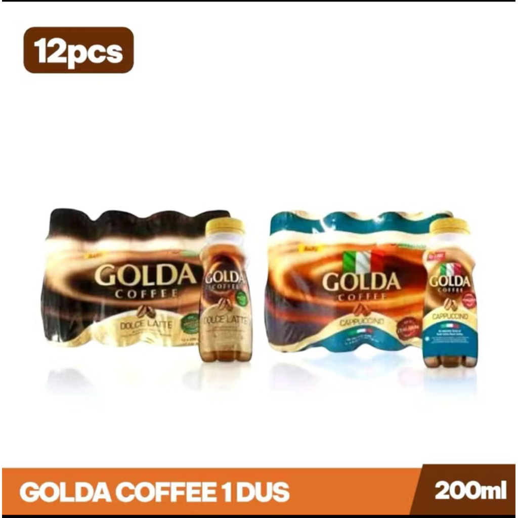 Jual Golda Coffee 200 mL x 12 botol | Shopee Indonesia