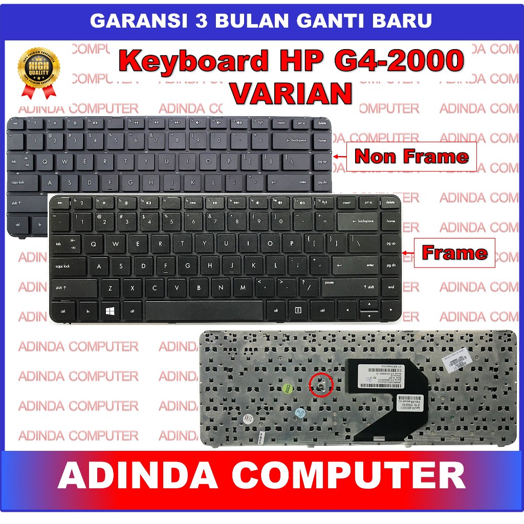 Jual Keyboard HP G4-2000 G4-2002 G40-2003 Frame | Shopee Indonesia