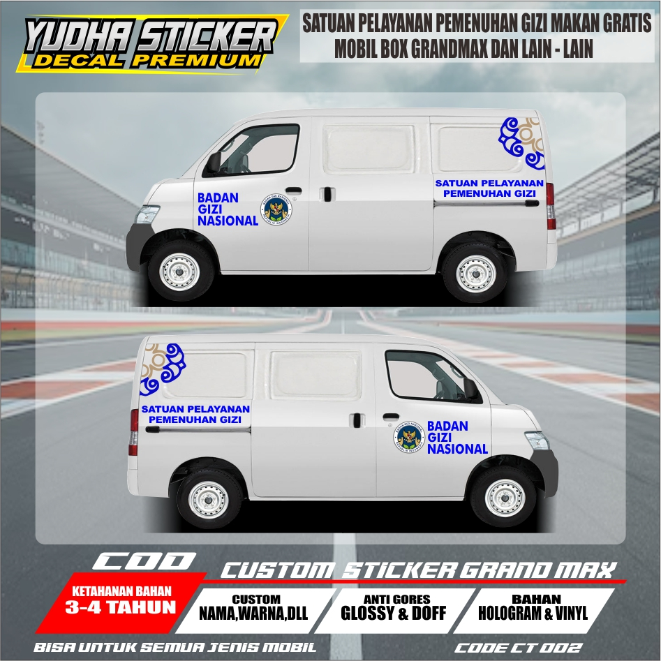 Jual CT 002 - CUTTING STICKER BODY MOBIL GRANDMAX DLL PROGRAM MBG ...