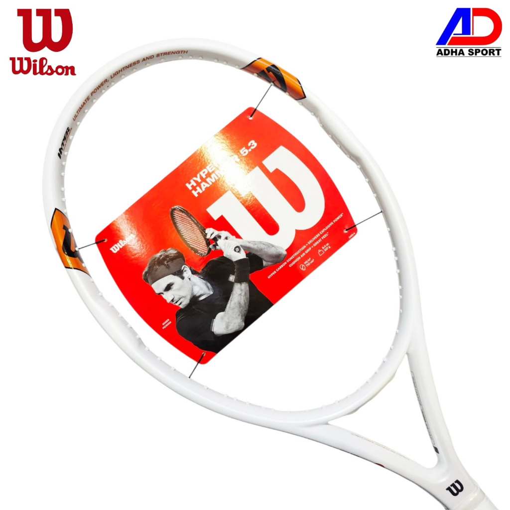 Raqueta De Tenis Wilson Hyper Hammer 5.3 110 - Pretensada, Ideal