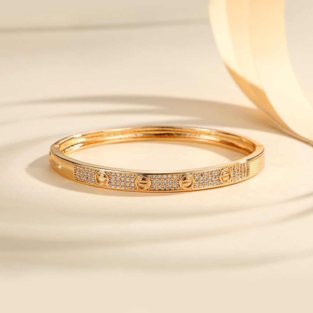 Jual Lanme Jewelry Gelang Wanita Model Baru Emas/Titanium/Anti