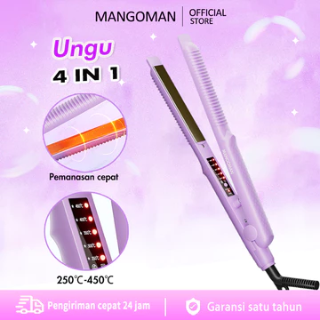 MANGOMAN Catokan Curly Catokan Volumized Catok Curly Akar Rambut Ceramic Crimp Catok Akar Catok
