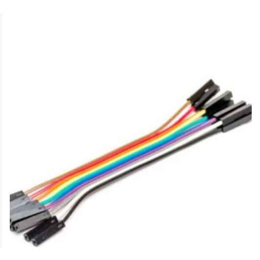 Jual abel FF jumper Arduino uno Raspberry Female To Female 20 Cm 10 Pcs ...