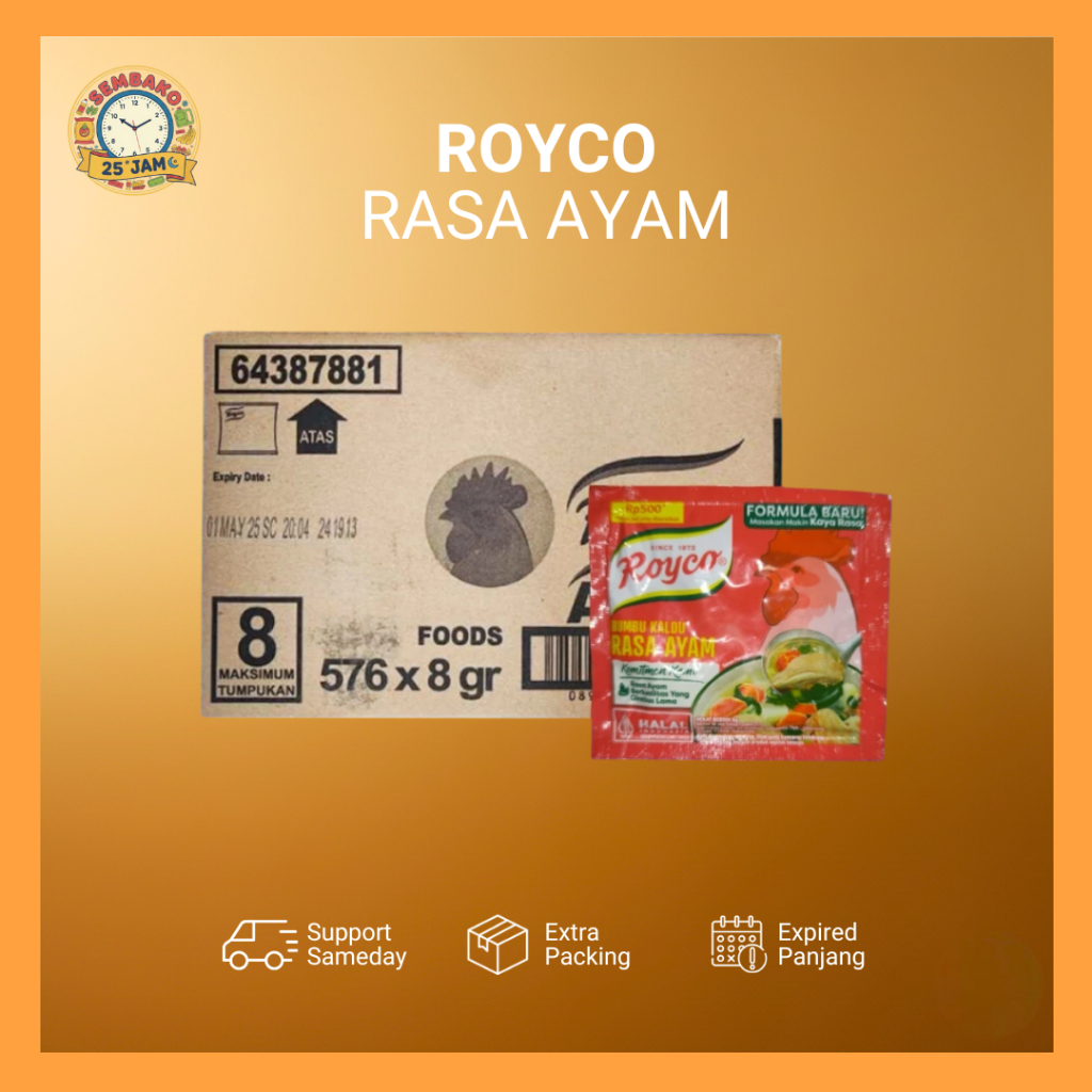 Jual ROYCO AYAM 1 DUS ISI 576 PCS | Shopee Indonesia