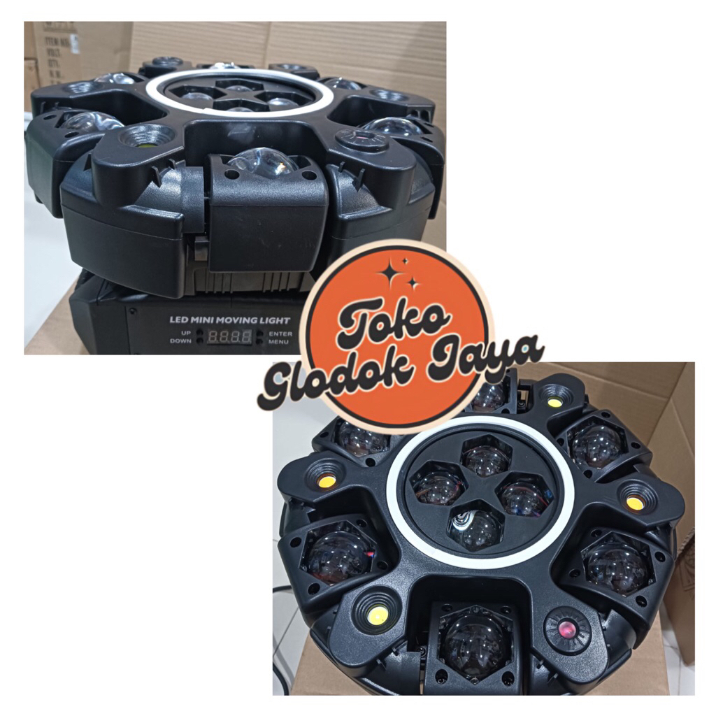 Jual MOVING MINI LED ADA REMOTE CONTROL WARSHEDOW SIX RGBW FULL COLOUR ...