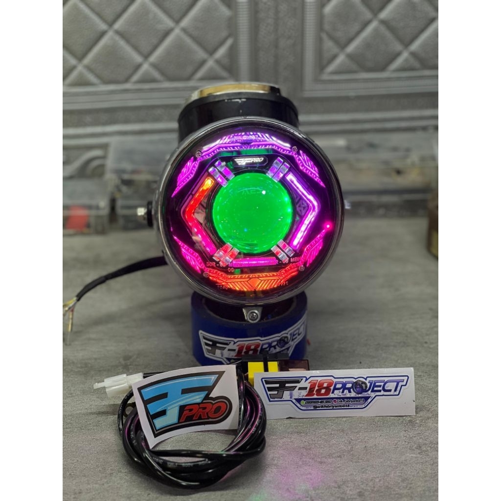 Lampu Biled AES Kustom - Honda CD | Shroud BMW, BMW 5D, Bulat 5D, Taichi, Cakra, Minilaser, Slimframe