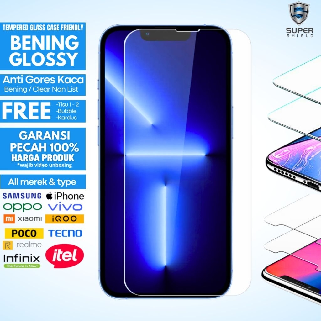 Jual Tempered Glass ALL TYPE SMARTPHONE Screen Protector Clear Anti ...