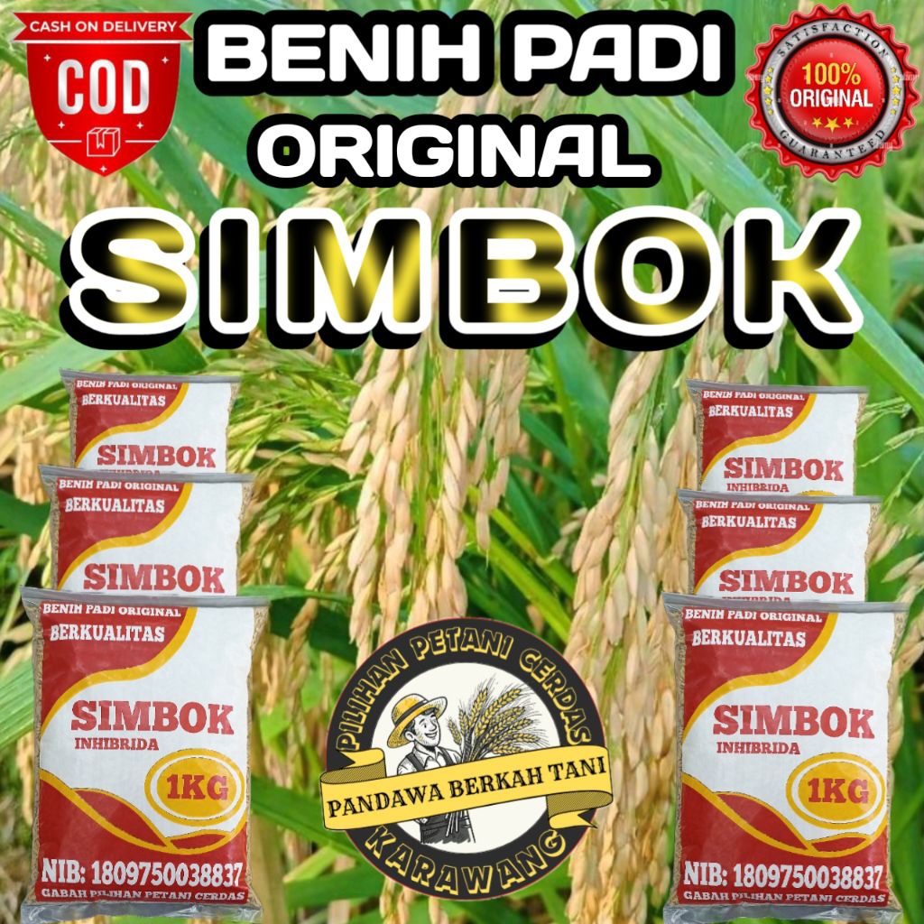 Jual BENIH PADI INHIBRIDA SIMBOK BERKUALITAS ORIGINAL KEMASAN 1KG ...
