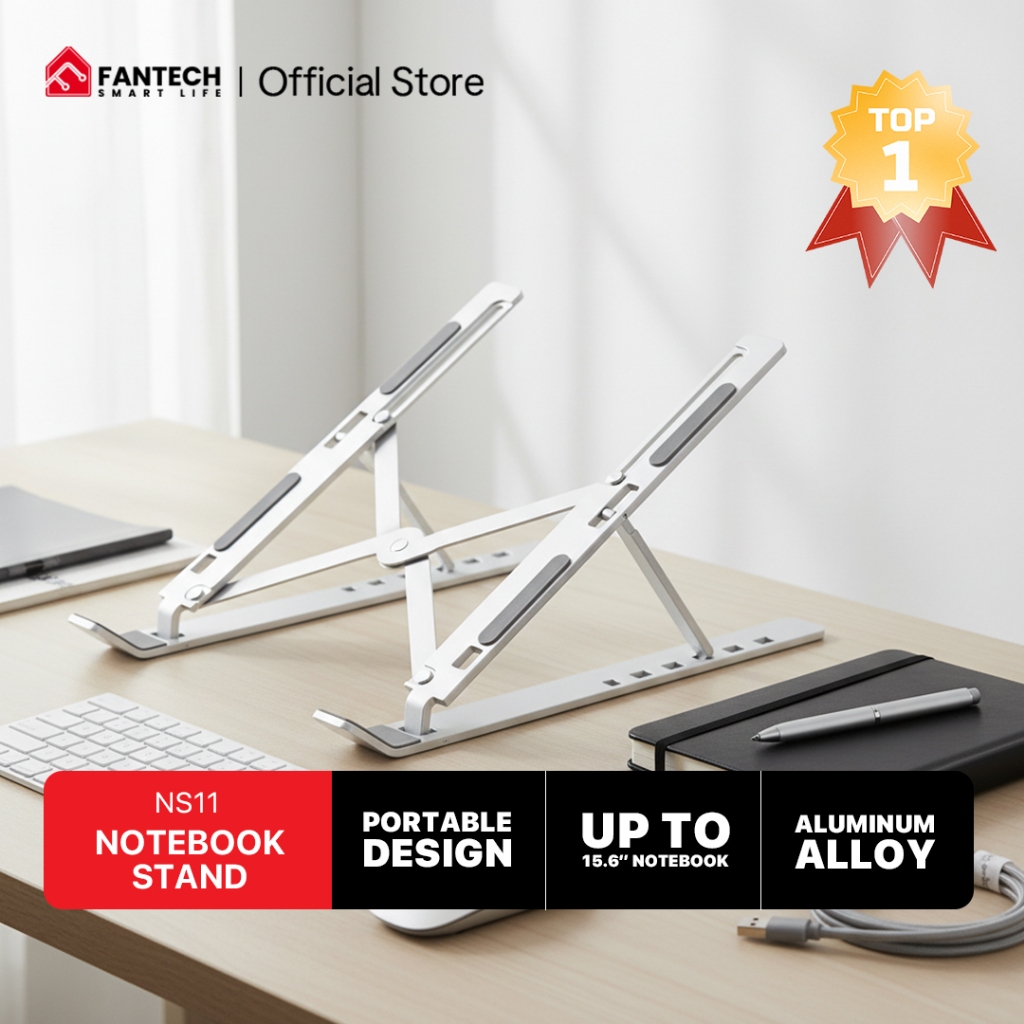 Jual Fantech Notebook Stand Holder NS11 Portable Laptop Holder, 6-Level ...
