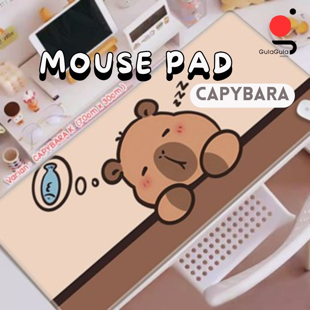 Jual MOUSE PAD CAPYBARA LUCU ALAS MOUSE UNTUK KOMPUTER LAPTOP DESK MATT ...