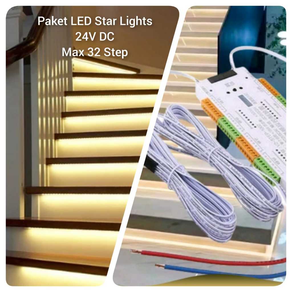 Jual Paket Lampu Step Controller LED Stair Lights 24V DC / Modul Module ...