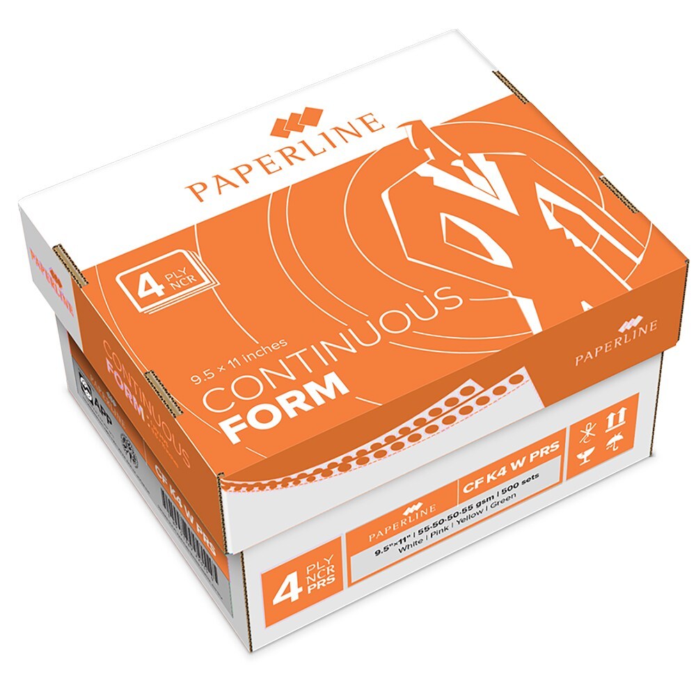 Jual PPL Paperline Kertas Continuous Form 4 Ply NCR PRS (Dibagi 2) - CF ...