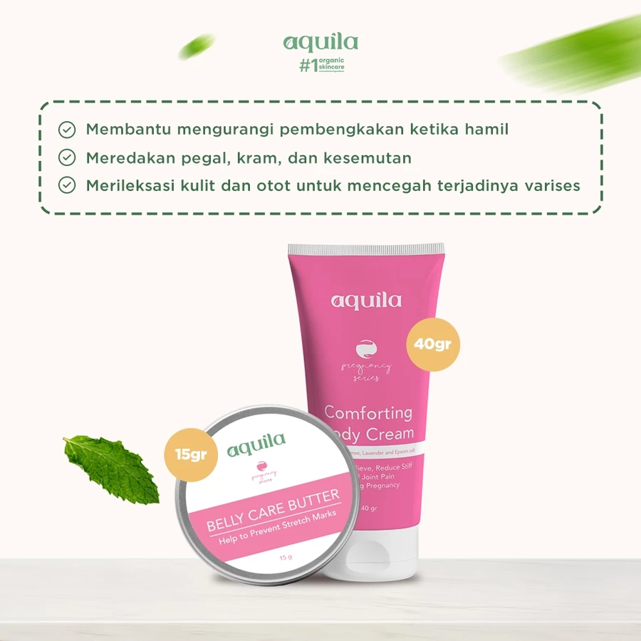 Produk Aquila Herb Paket Kehamilan Trimester 2 Skincare Bumil Aman BPOM
