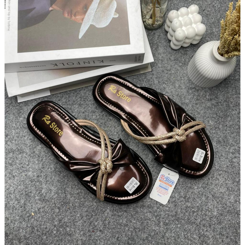 Jual Ra Store Sandal Wanita Terbaru Platform Viral Model Selop Cewek ...