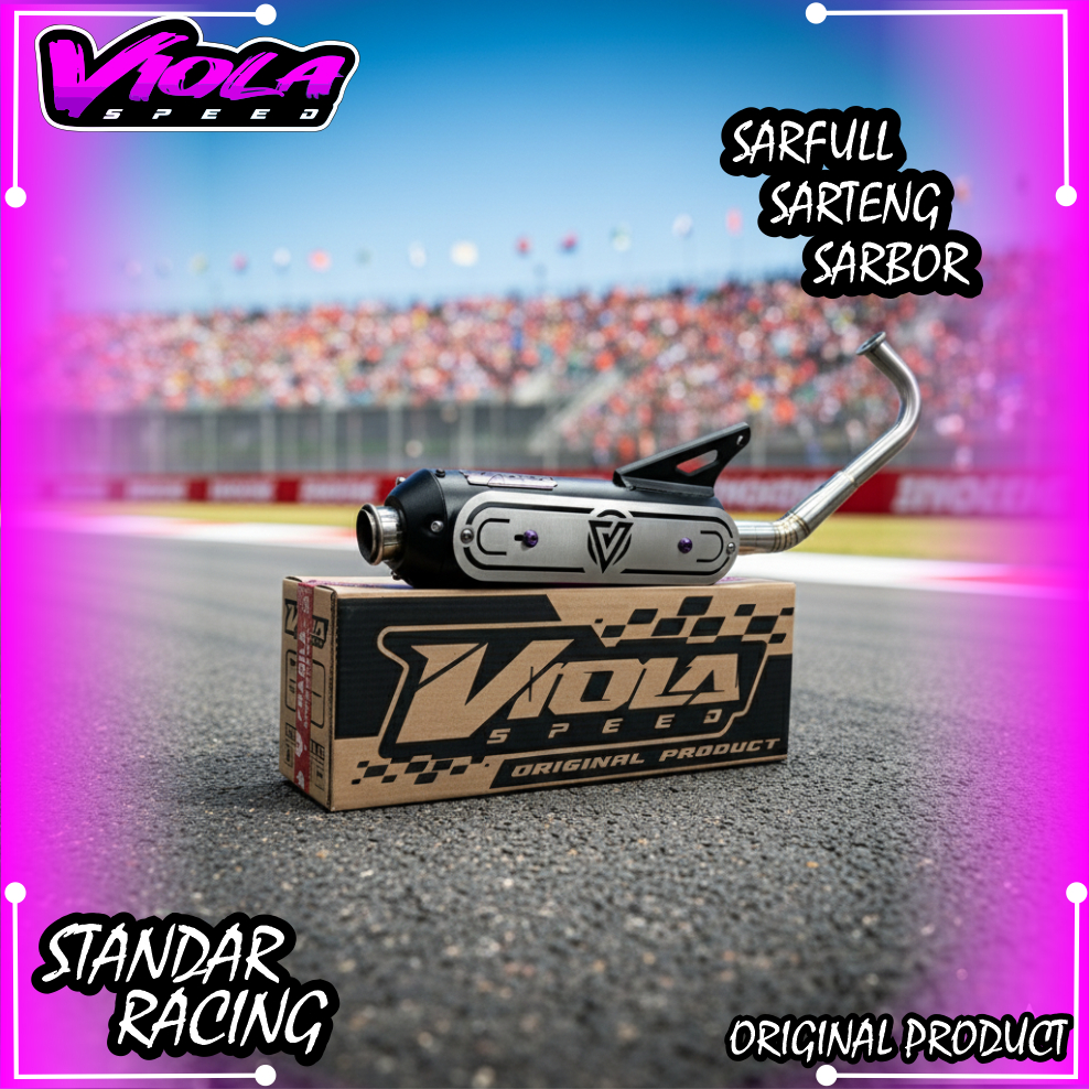 Jual knalpot VIOLA SPEED V-01 Tameng stainles Standar Racing sarful ...