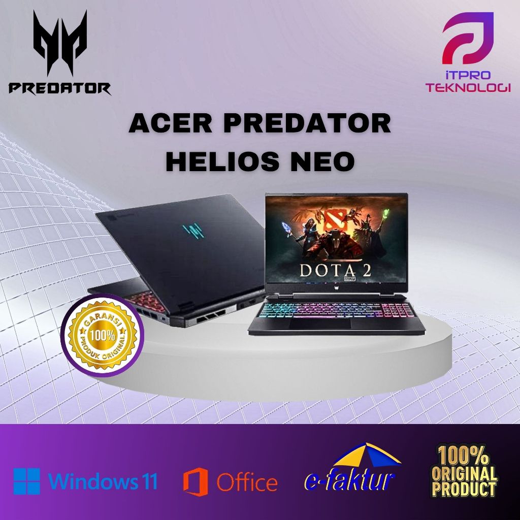 Jual ACER PREDATOR HELIOS NEO 16 Core I9-14900HX Nvidia RTX4060 16GB ...