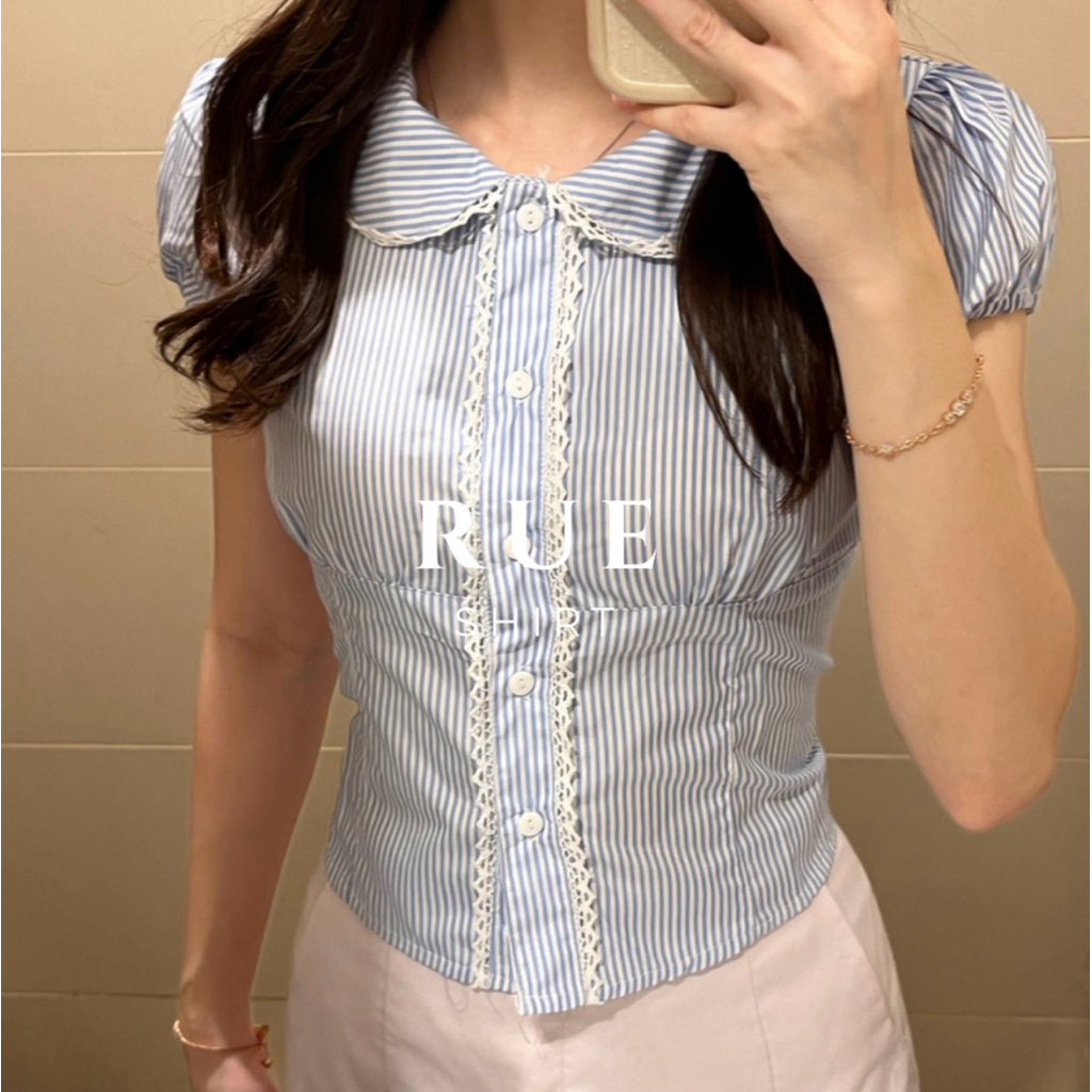 Jual PLAINE - Rue Shirt | Korean Top - Atasan Formal Vest Wanita Atasan ...