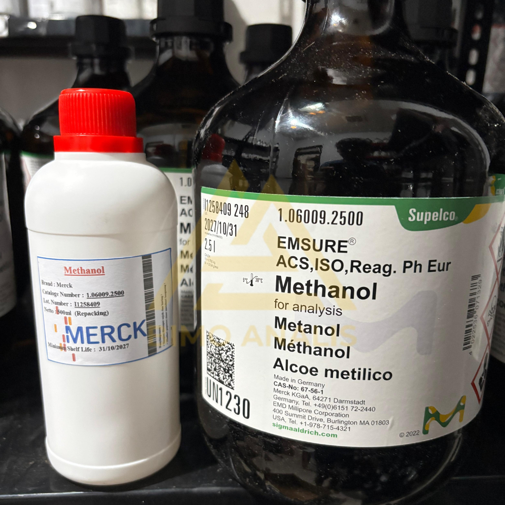 Jual Methanol 500mL | metanol Pro Analis Merck 106009 | metil alkohol ...