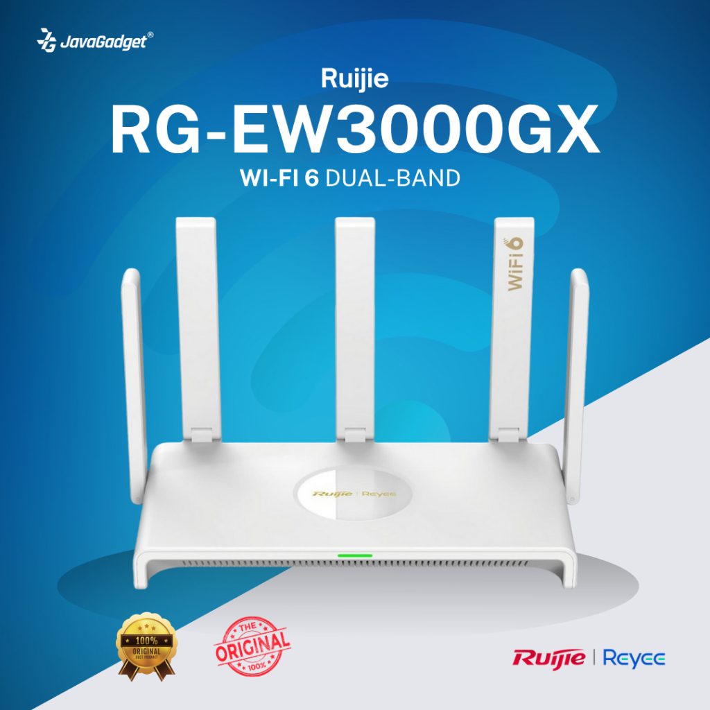 Jual Router Ruijie RG EW3000GX Wifi 6 Dual Band Giga Bit Mesh | Shopee ...