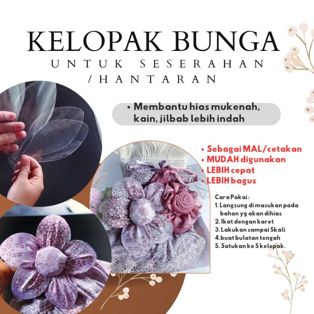 Jual KELOPAK BUNGA SESERAHAN/MAL HANTARAN BUNGA(ISI 5PCS) | Shopee ...