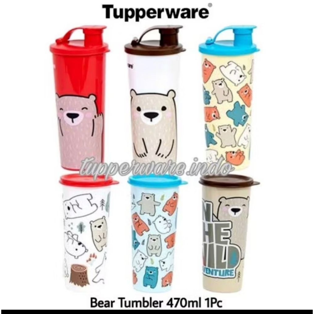 Jual Tupperware Tumbler bear (6 warna) | Shopee Indonesia