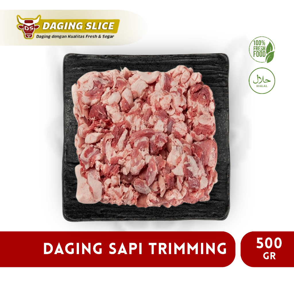 Jual Trimming Beef Slice 500gr Tetelan Sapi Trim Mess Meat Bandung ...
