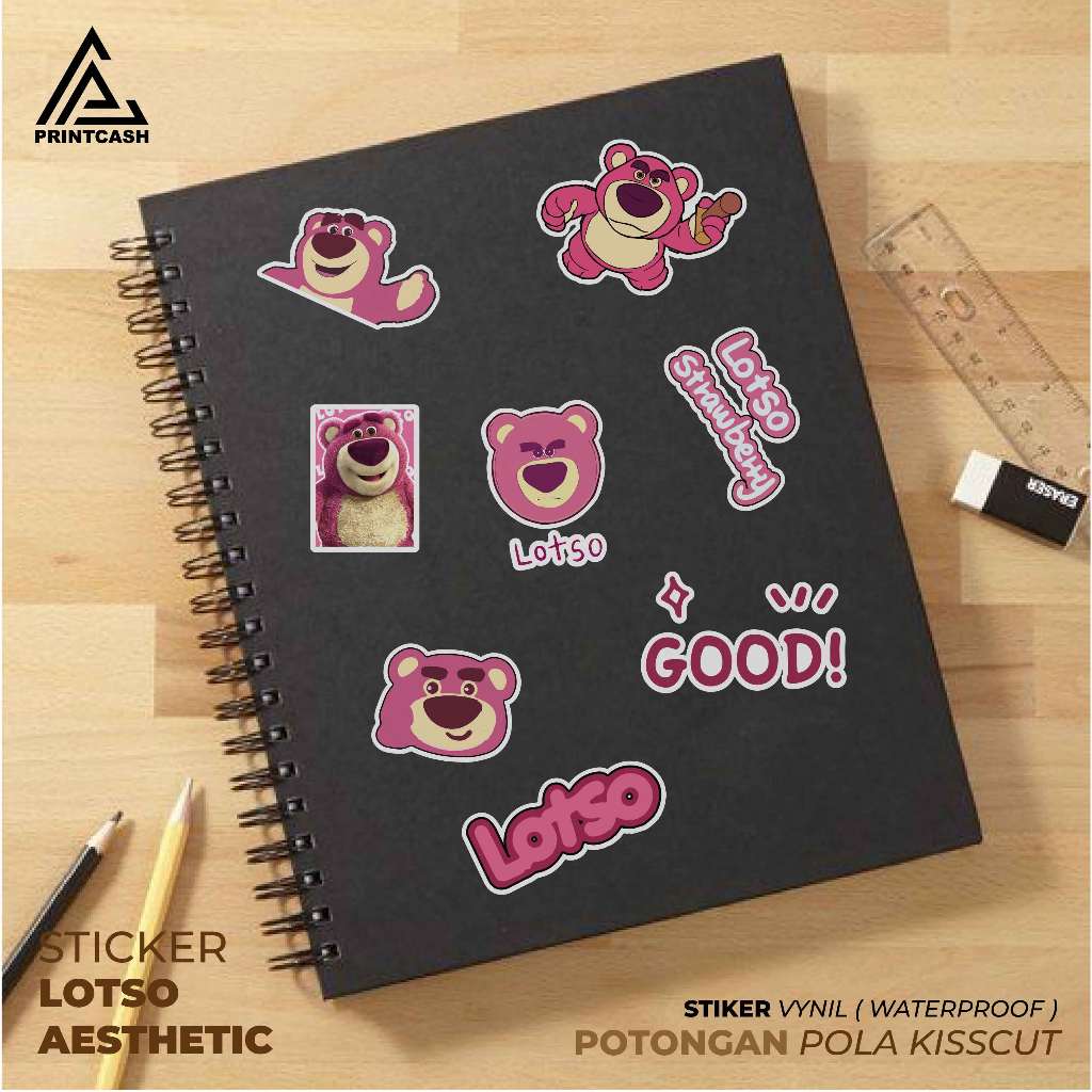 Jual Sticker Pack Lotso Toy Story Isi 60pcs - Stiker Aesthetic Anti Air ...