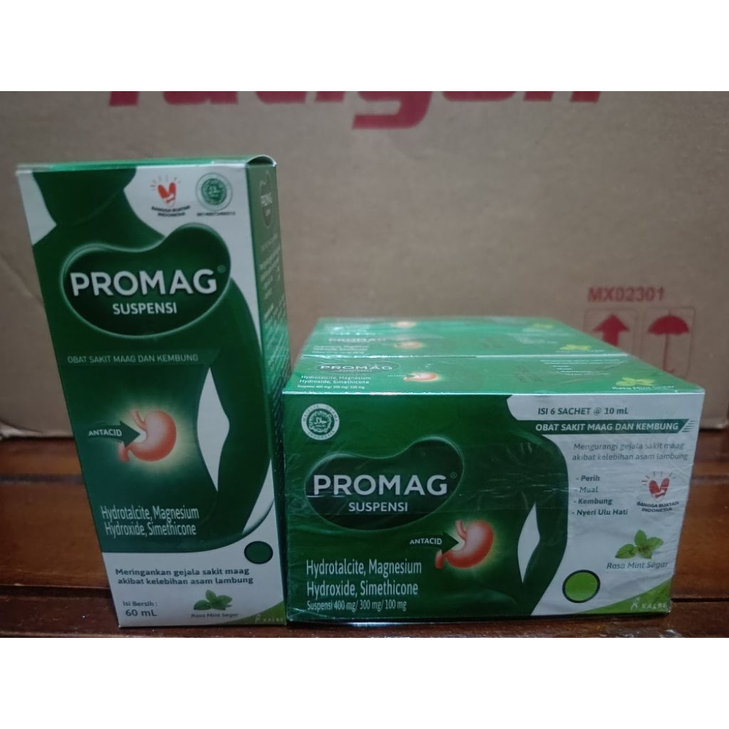 Jual PROMAG SUSPENSI 1 BOX ISI 6 SACHET OBAT SAKIT MAAG DAN LAMBUNG ...
