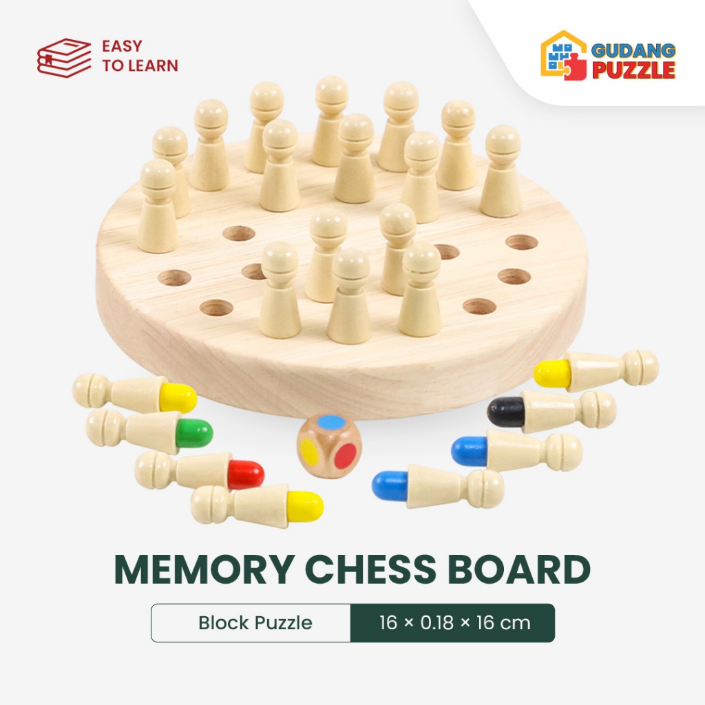 Jual Memory Chess Board Game Montessori Ukuran Medium - Mainan Edukasi ...