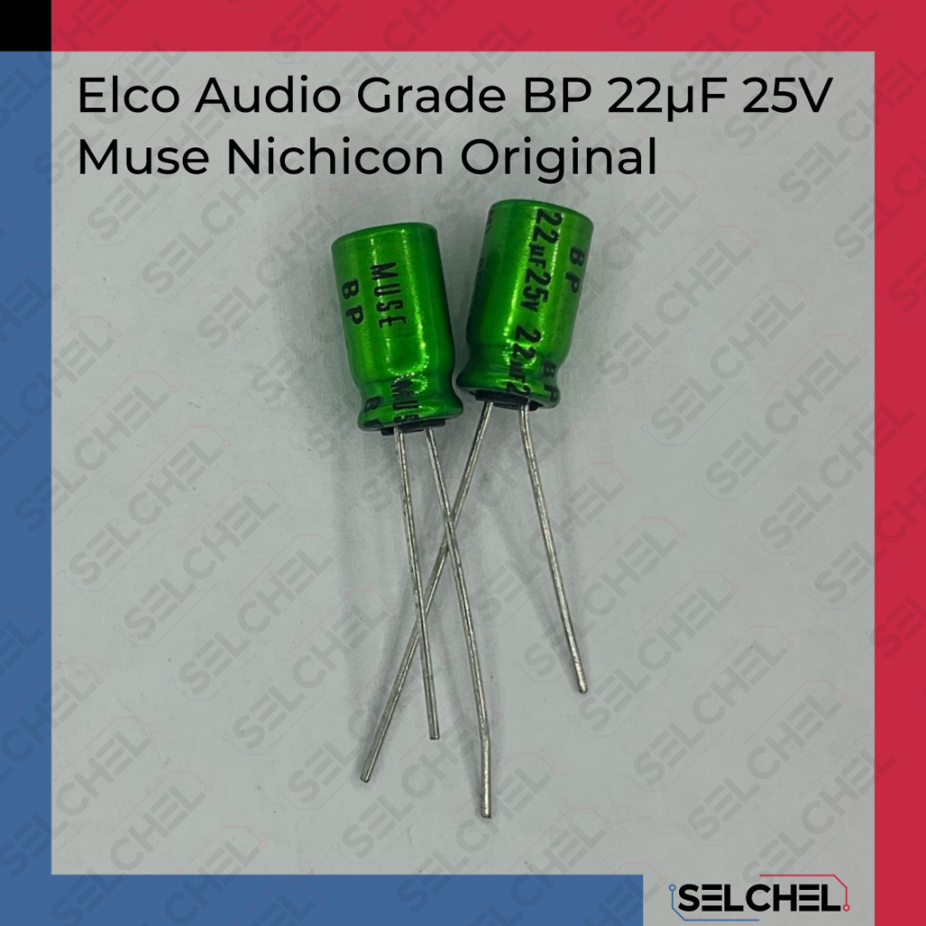 Jual Elco Nichicon Muse BP 22uF 25V Original Audio Grade Bipolar Non ...