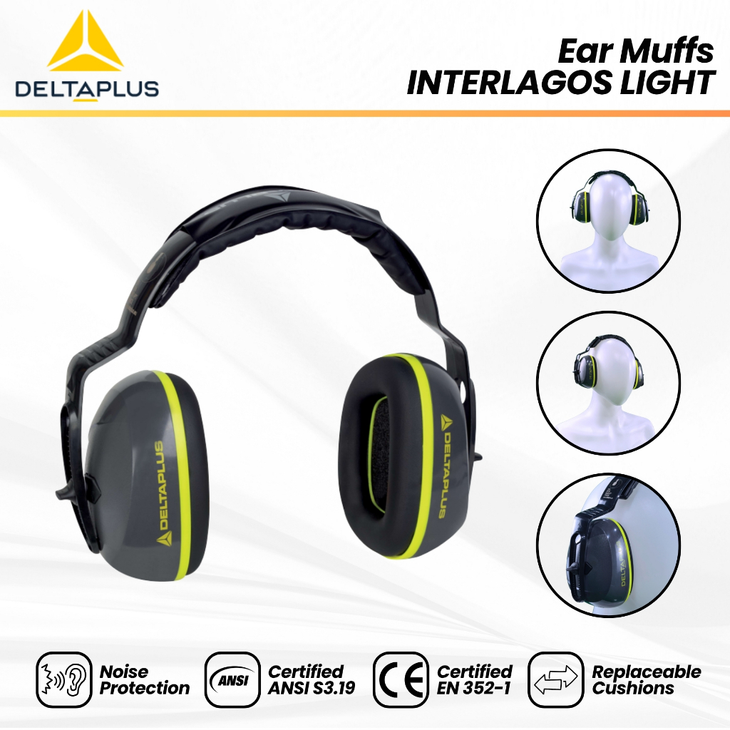 Jual Pelindung Telinga DELTA PLUS INTERLAGOS LIGHT – Ear Muff Safety ...